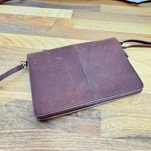 Duluth Trading Lifetime Leather Organizer Wallet / Detachable Crossbody Brown - Picture 2 of 11